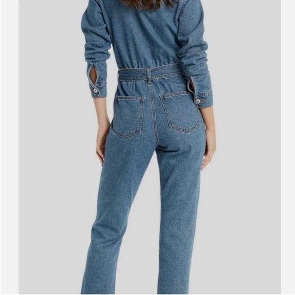 Bardot denim broiler jumpsuit - size 4 US 26/ EUR 36 - Picture 4 of 11